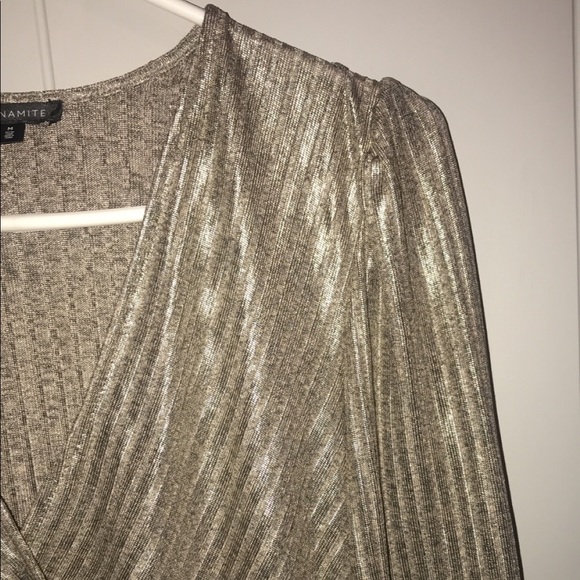 BRONZY METALLIC DYNAMITE TOP - Picture 5 of 8